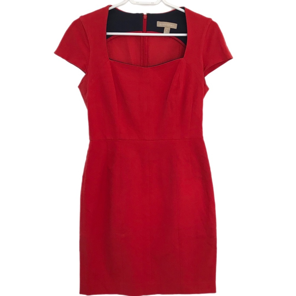 Banana Republic 4 Red Stretch Sheath Dress